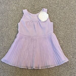 Janie and Jack Lilac Dress with White Flower (Easter?) 18-24 m